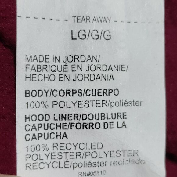 Under Armour Storm Fleece Hoodie Men's Large Maroon White Sweatshirt Sweater NEW - Picture 12 of 14